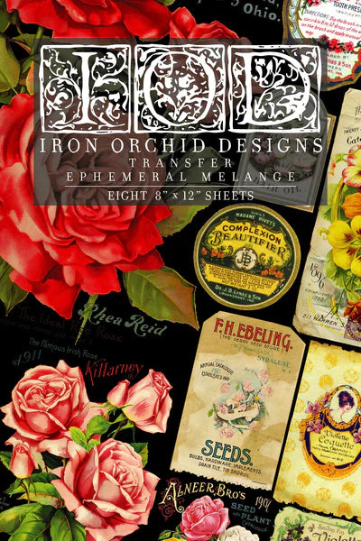 IOD "EPHEMERAL MELANGE" 8 full sheets.