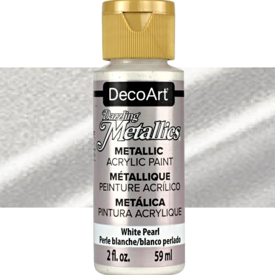 DecoArt White Pearl-Dazzling Metallics