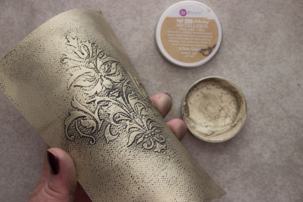 Art Alchemy Metallique White Gold wax