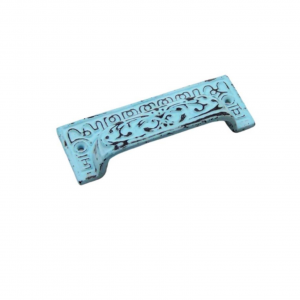 Drawer Pull-Distressed Blue Iron