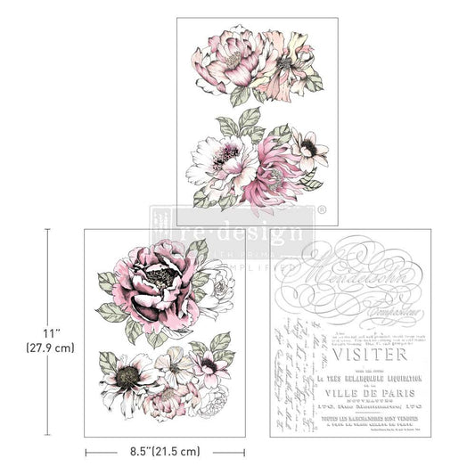 Redesign Decor transfer-Desert Rose-NEW MIDDY SIZE