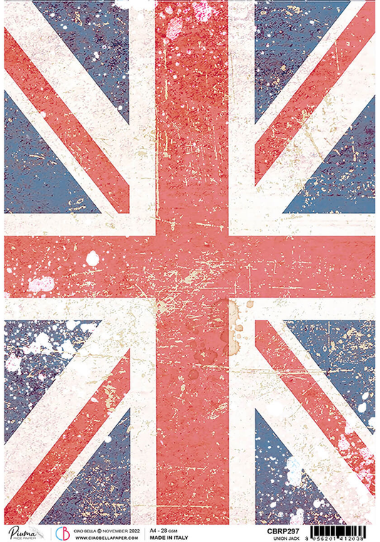 Rice paper- Union Jack A4 NEW