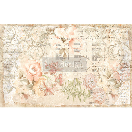 Redesign Tissue - Floral Parchment
