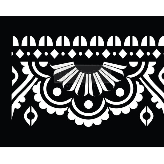 Redesign Stick and Style Stencil -CECE Mendhi Border-