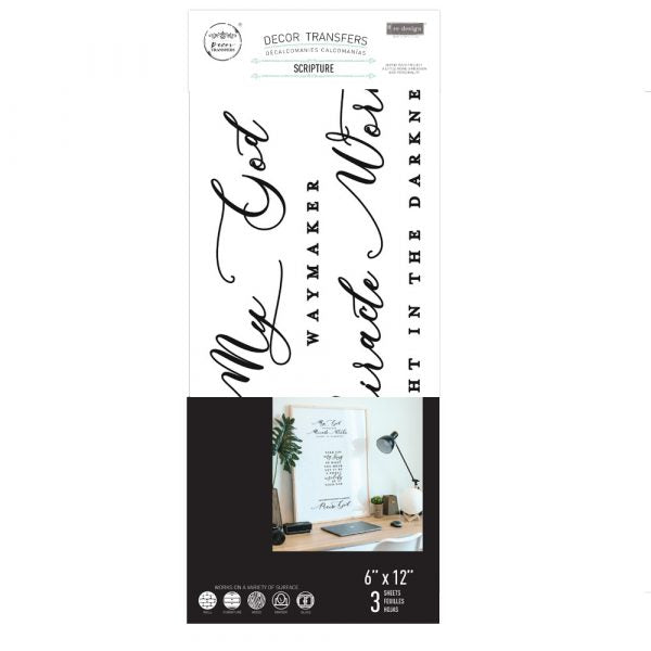 Redesign Decor transfer-Scripture Small 3 pack