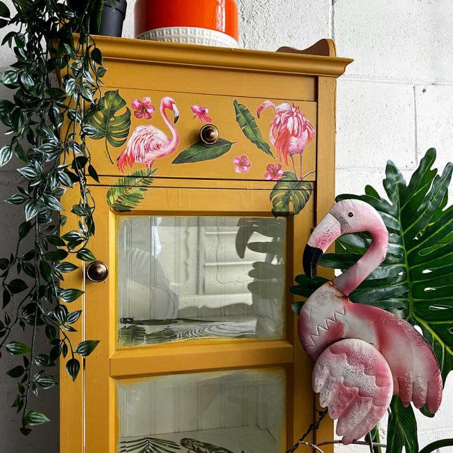 Redesign Decor transfer-Flamingo Pink Small 3 sheets