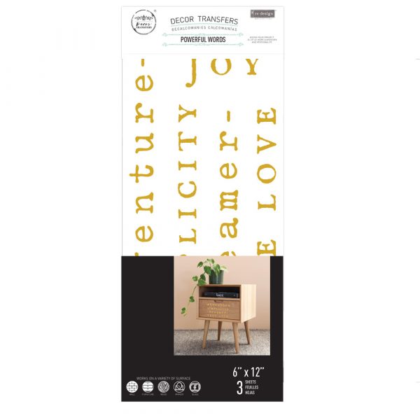 Redesign Decor transfer-Powerful Words-NEW