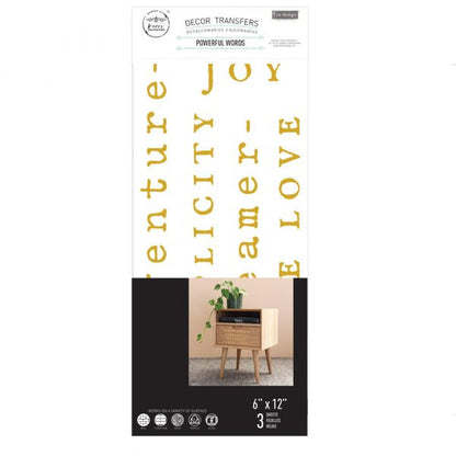 Redesign Decor transfer-Powerful Words-NEW
