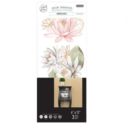 Redesign Decor transfer-Water Lillies-Small 3 sheets