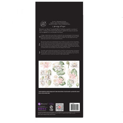 Redesign Decor transfer-Water Lillies-Small 3 sheets