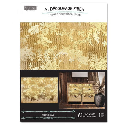 SALE:ReDesign Decoupage Tissue-Gilded Lace A1