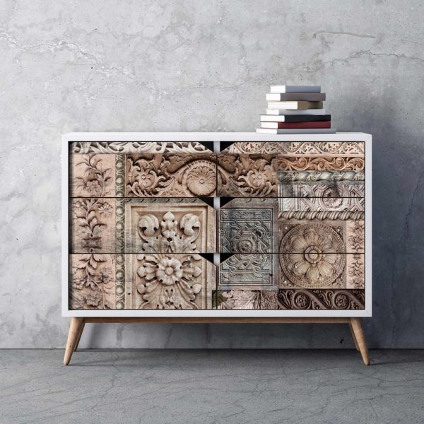 ReDesign Decoupage Fiber Tissue Carved Stonework A1