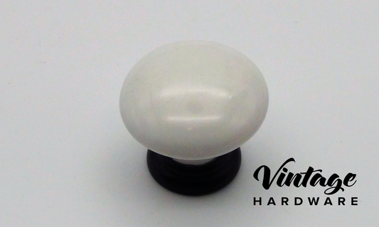 SALE-Knob-White Porcelain. 3 left