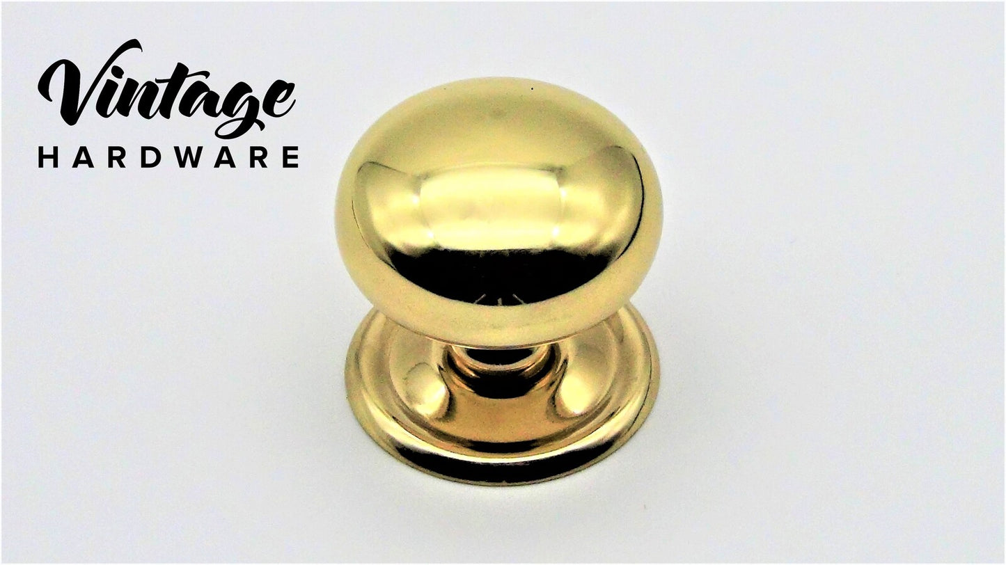 Knob-Polished Brass