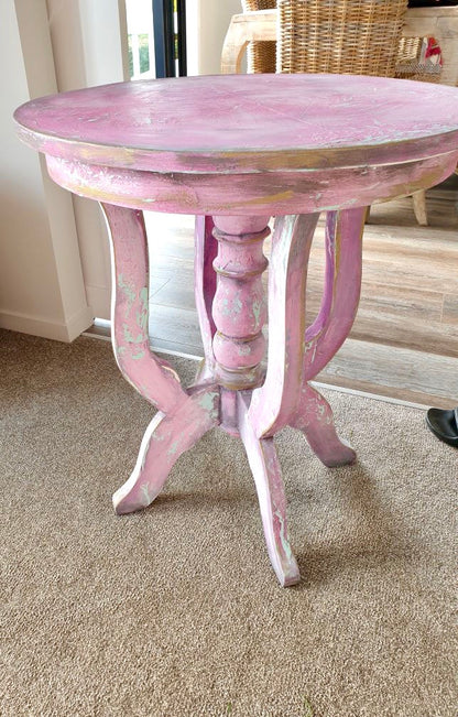 Pink SeaWash and Chalk paint table