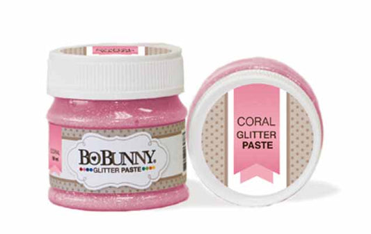Bo Bunny-Coral Glitter Paste