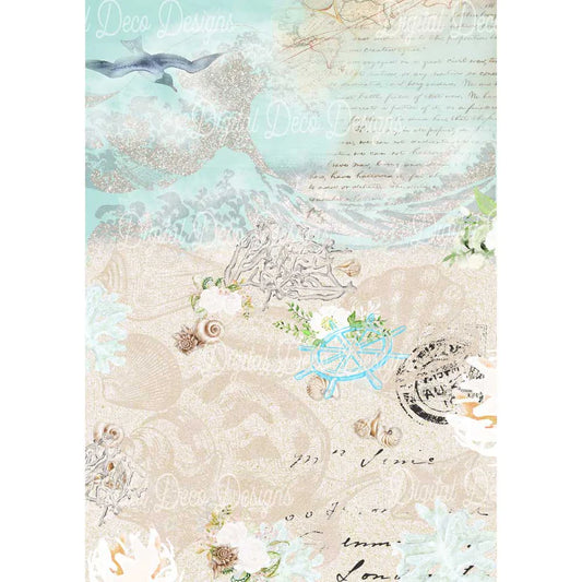 Rice paper-Message in a bottle A4
