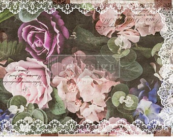 ReDesign Tissue - Dark Lace Floral