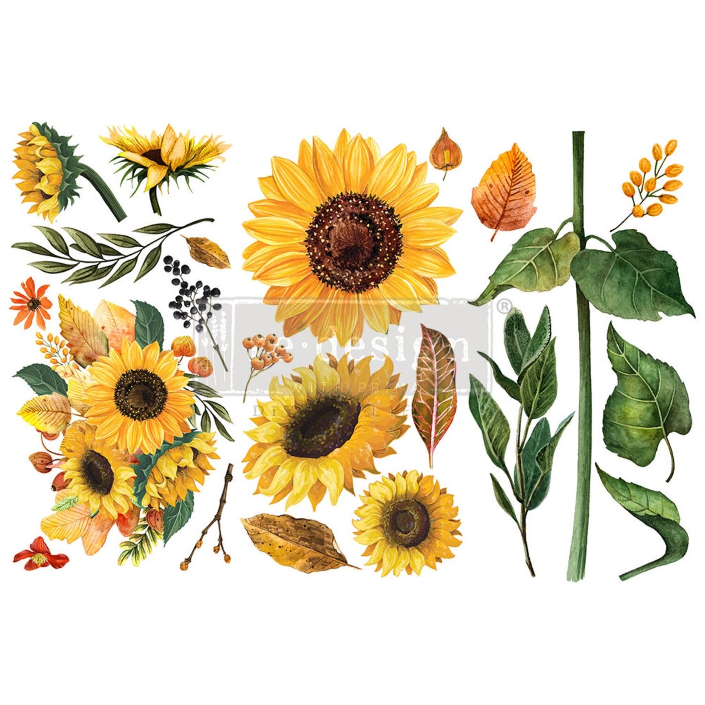 Redesign Decor transfer-Sunflower Afternoon
