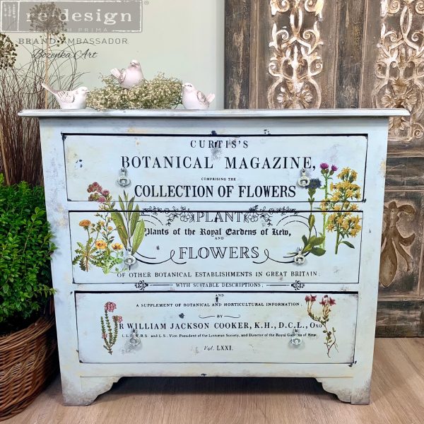 Furniture transfer-Botanical Magazine - NEW