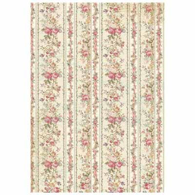 Rice paper-Tiny Roses Wallpaper A4
