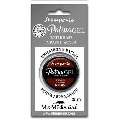 Stamperia Glamour Gel-Patina Gel-Brown. 1 Left