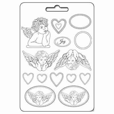 Stamperia Flexible mould- Angels & Hearts-Back in stock